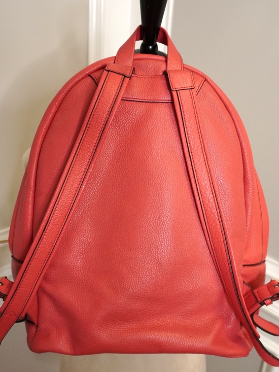 Michael Kors Leather Jet Set Signature Backpack Watermelon main image 4